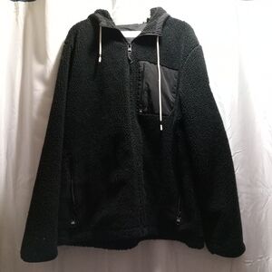 Calvin Klein Men's Black Fleece Jacket XL.